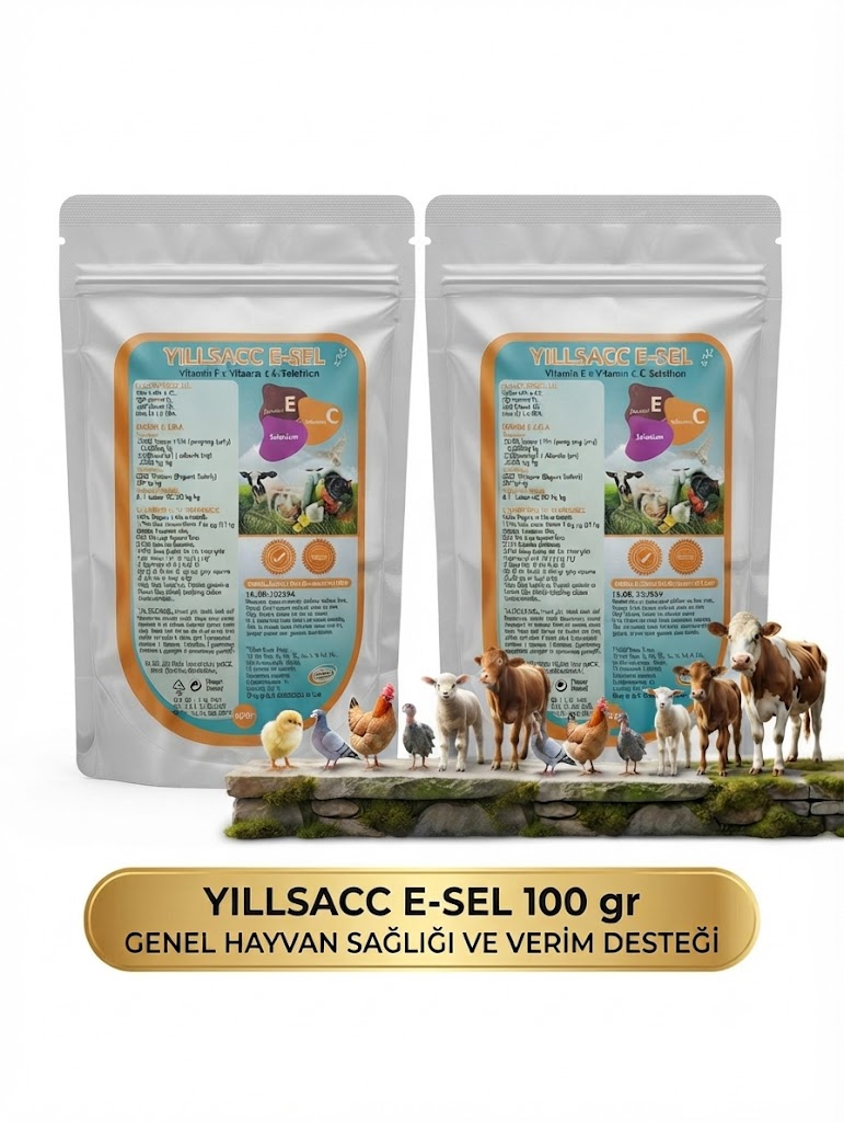 Yillsacc E-Sel  C  100 gr 2'li Ekonomik Paket - Genel Hayvan Sağlığı ve Verim Desteği